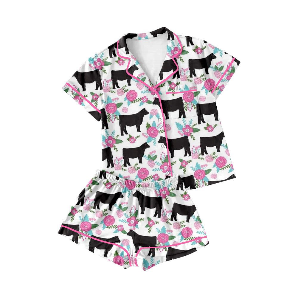 GSSO0591 preorder western cow shorts summer girl outfit 202401