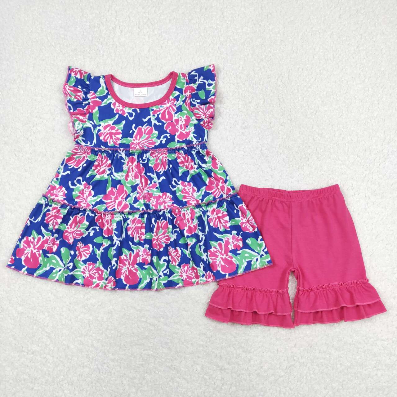 GSSO0613 western flower girl shorts outfit RTS 202402