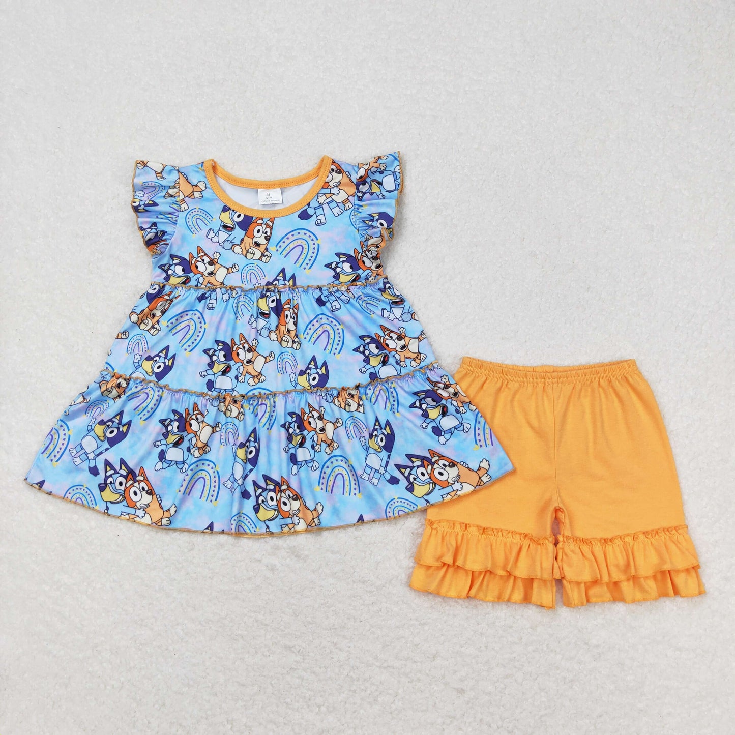 GSSO0632 bluey dog girl shorts outfit  202404 RTS