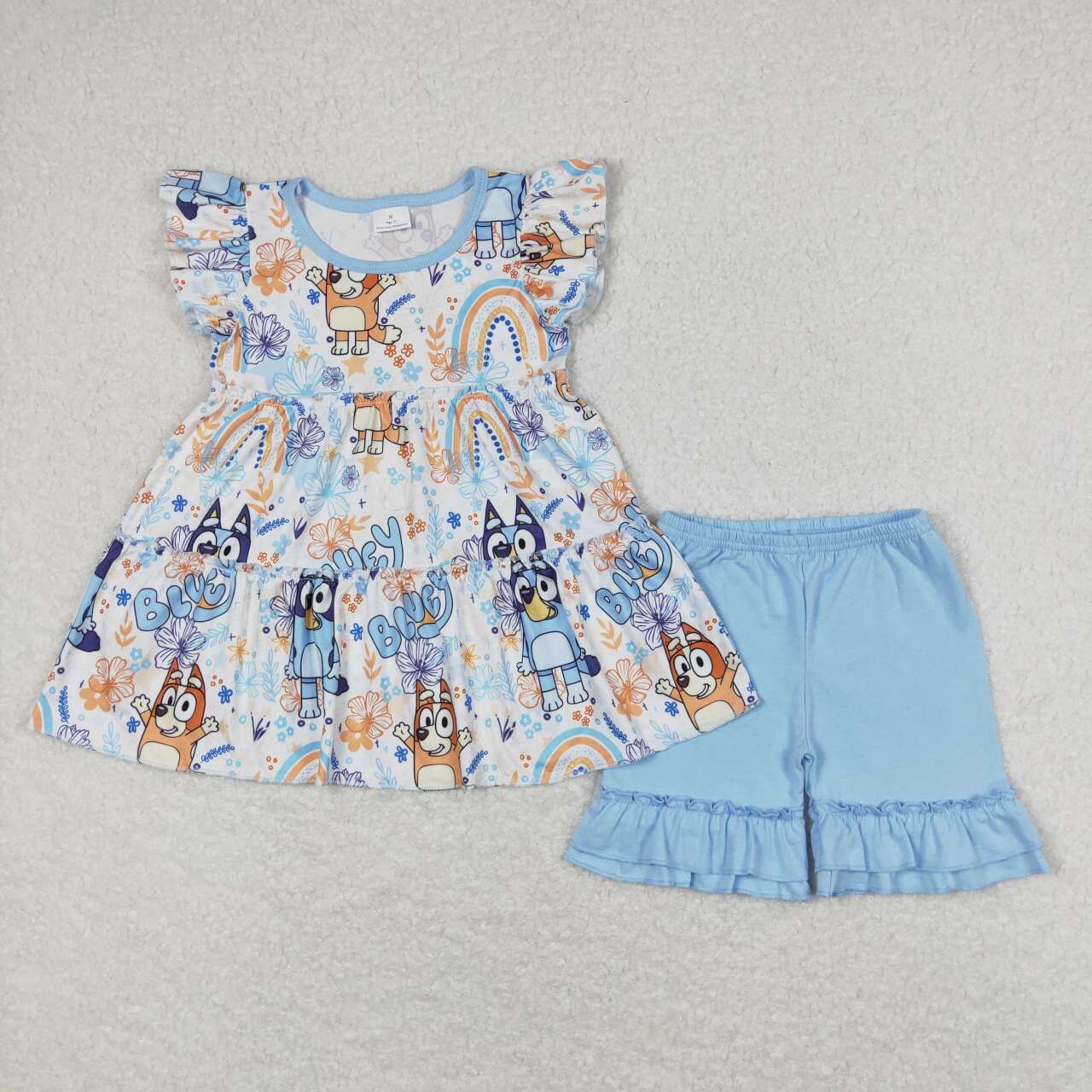 GSSO0635 western bluey dog girl shorts outfit 202403  RTS