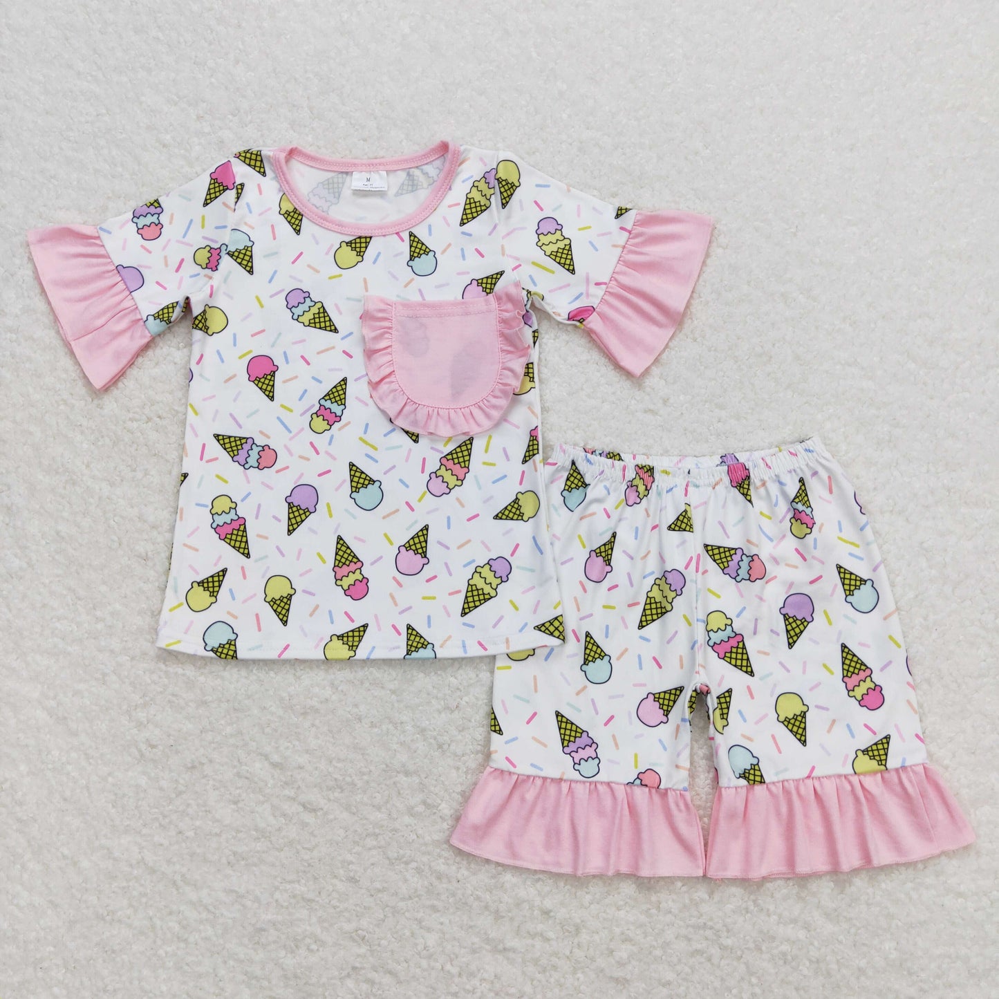 GSSO0667  ice pop girl pajamas shorts outfit 202404 RTS