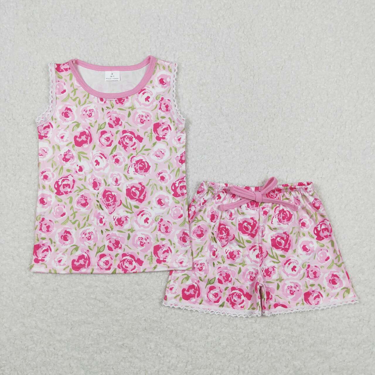 GSSO0673 RTS flowers girl summer outfit 202403