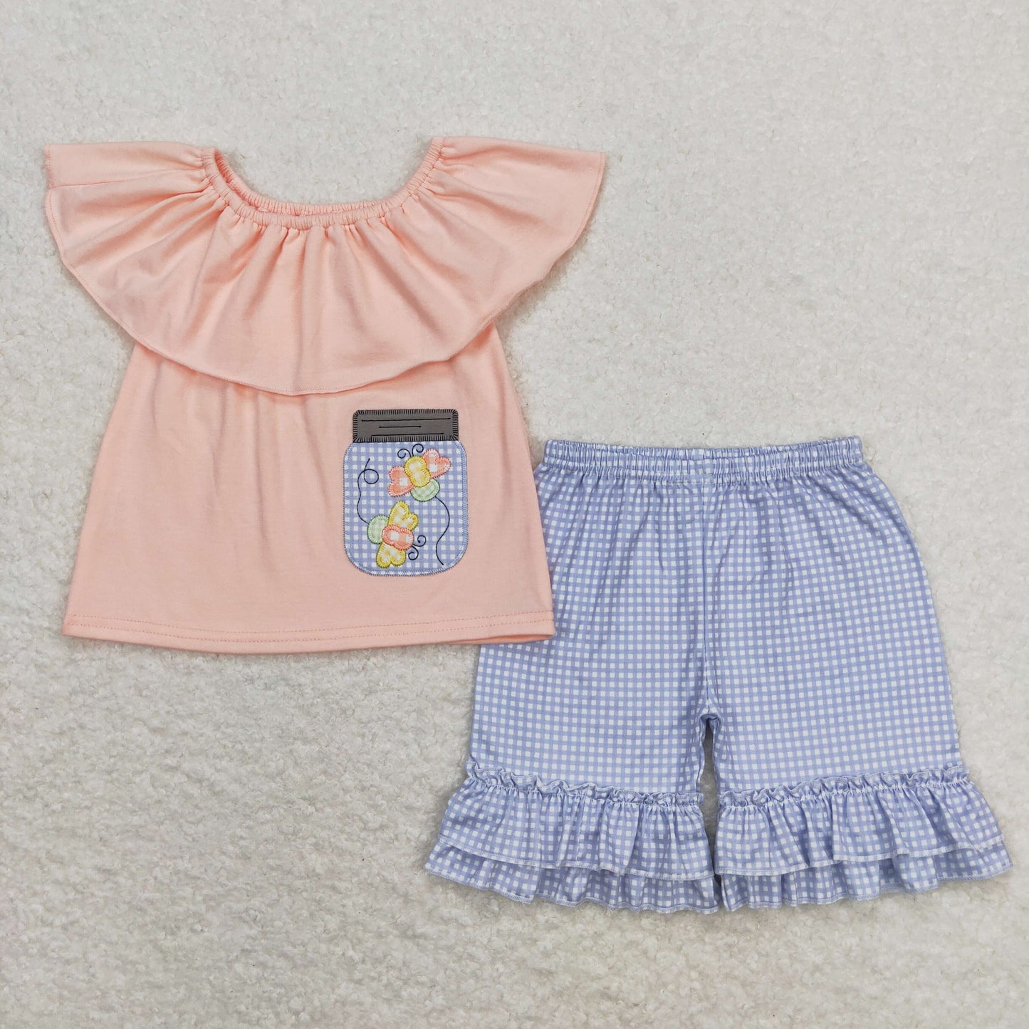 GSSO0682 Embroidery bee girl shorts summer outfit 202404