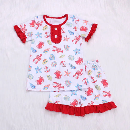 GSSO0691 crab shorts girl summer pajamas outfit 202402 preorder