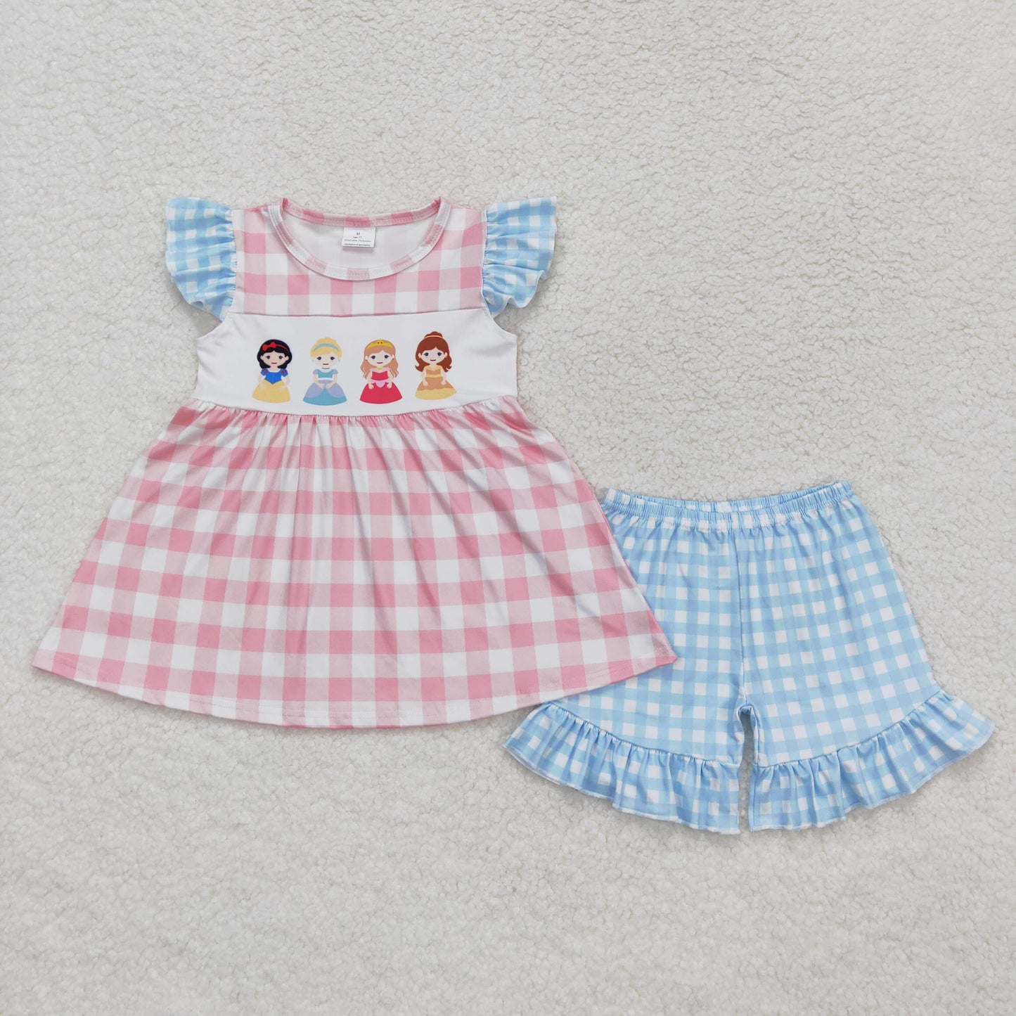 GSSO0692 princess shorts girl summer pajamas outfit 202404