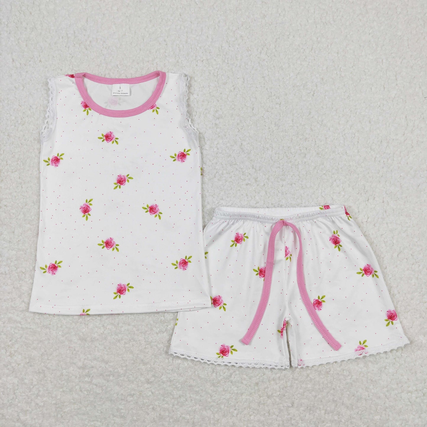 GSSO0694 flowers shorts girl summer outfit 202403  RTS