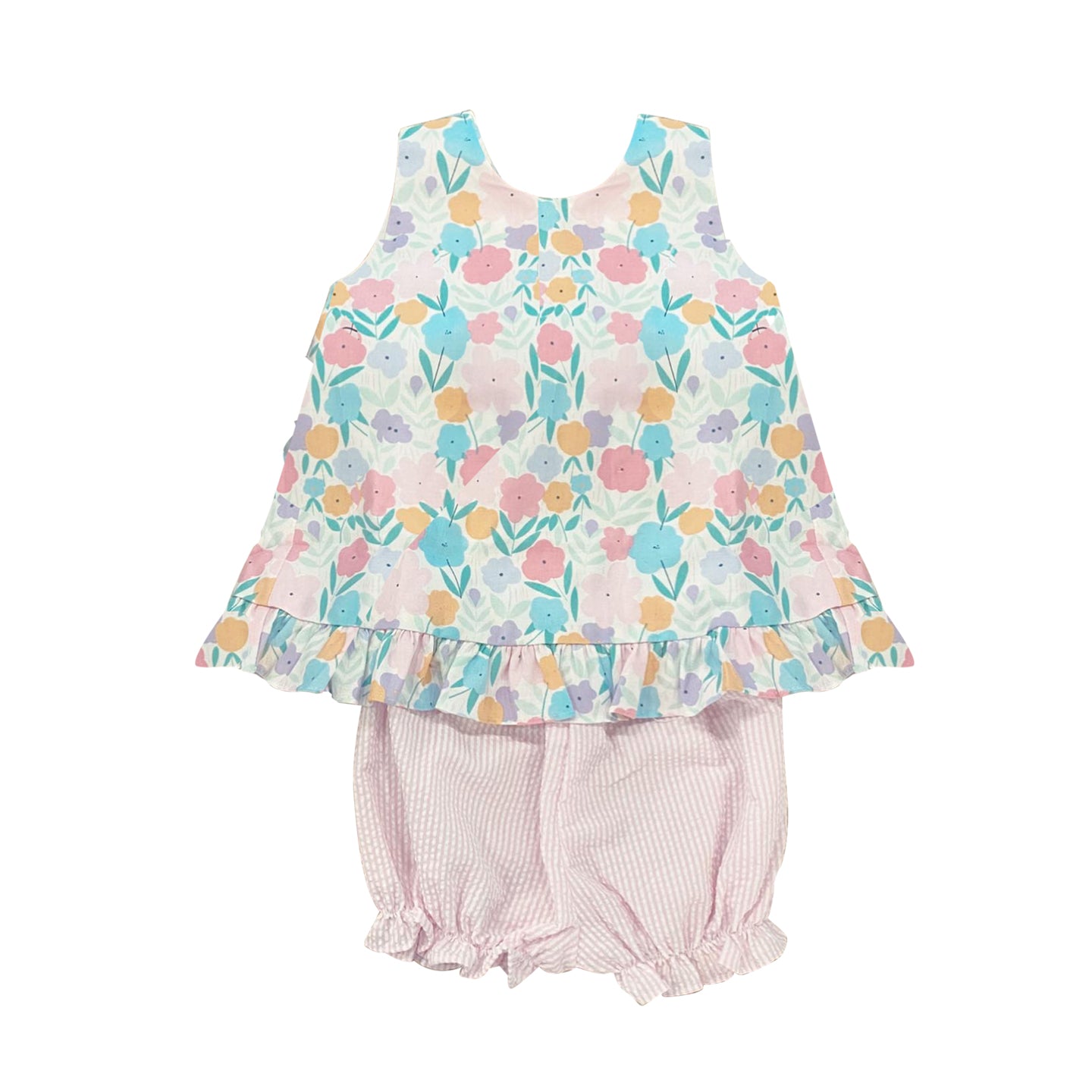 GSSO0695 flowers shorts girl summer pajamas outfit 202402 preorder