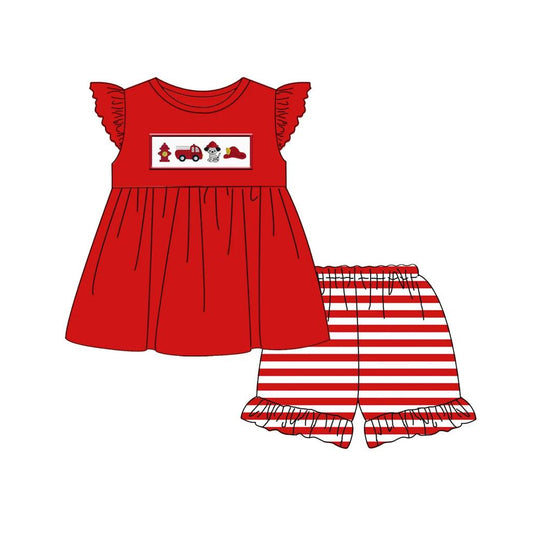 GSSO0706 fire engine shorts girl summer outfit 202402 preorder