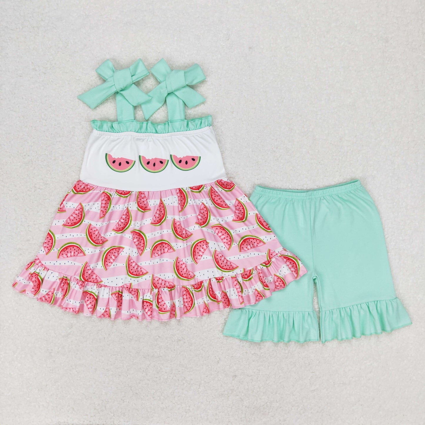 GSSO0709 watermenlon shorts girl summer outfit 202405 RTS