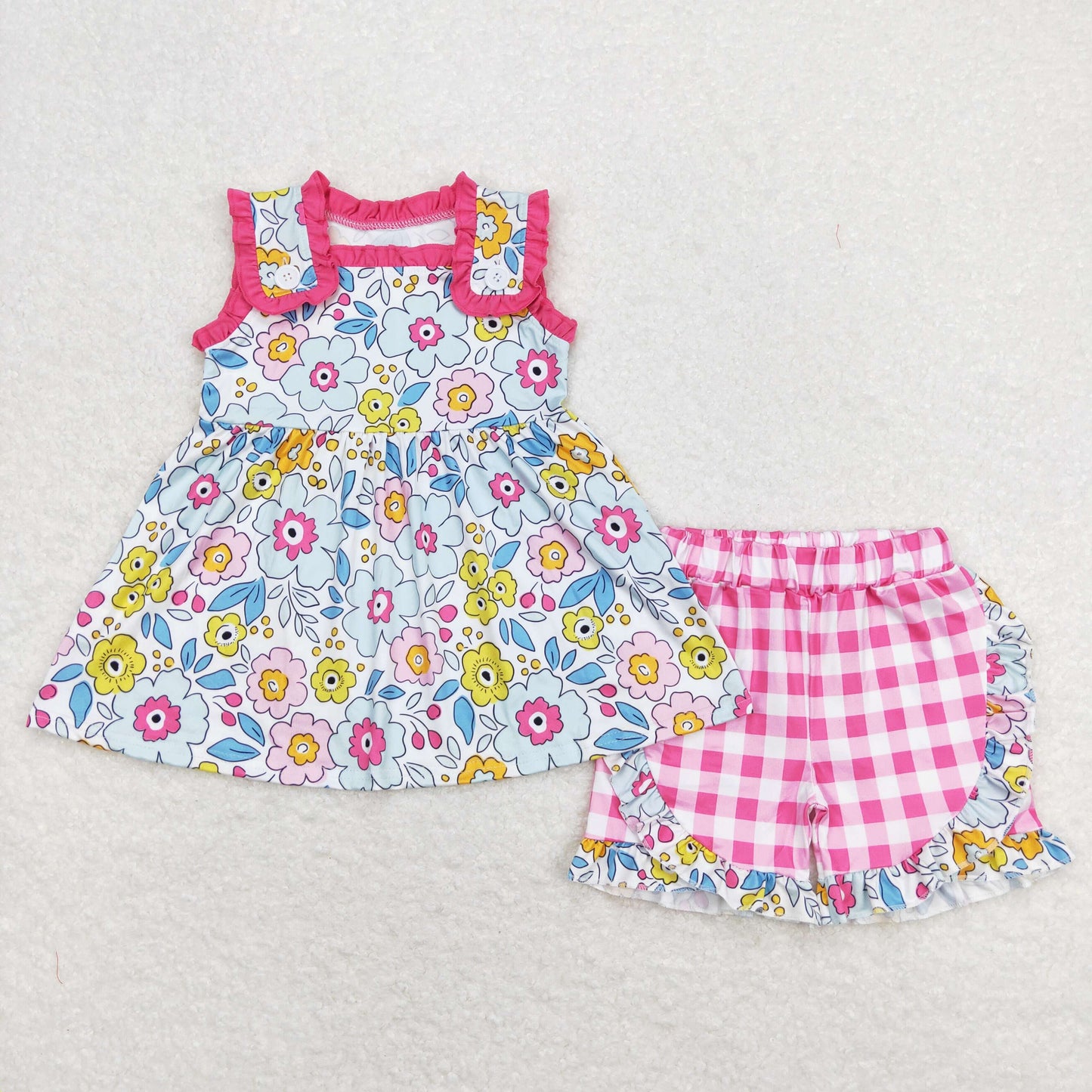 GSSO0711 shorts girl flower summer outfit 202404 RTS