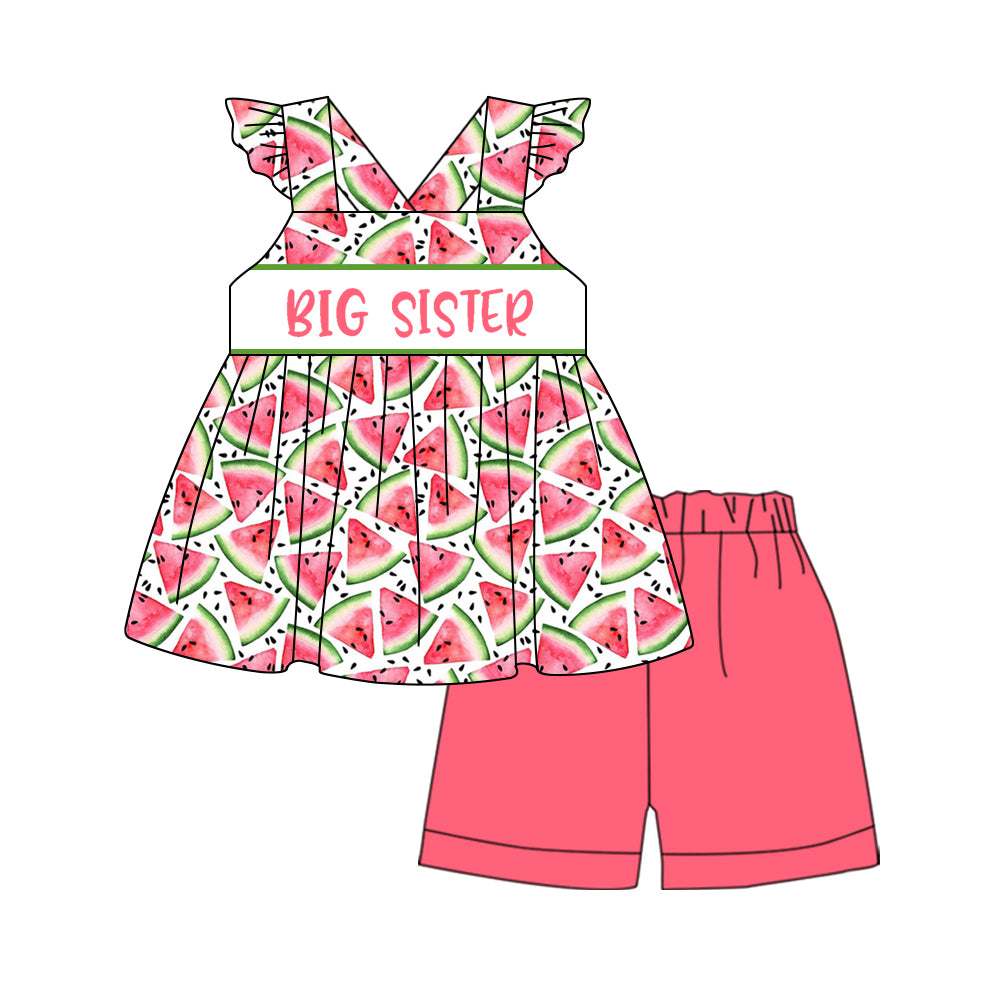 GSSO0713 preorder big sister watermelon shorts summer girl outfit 202402