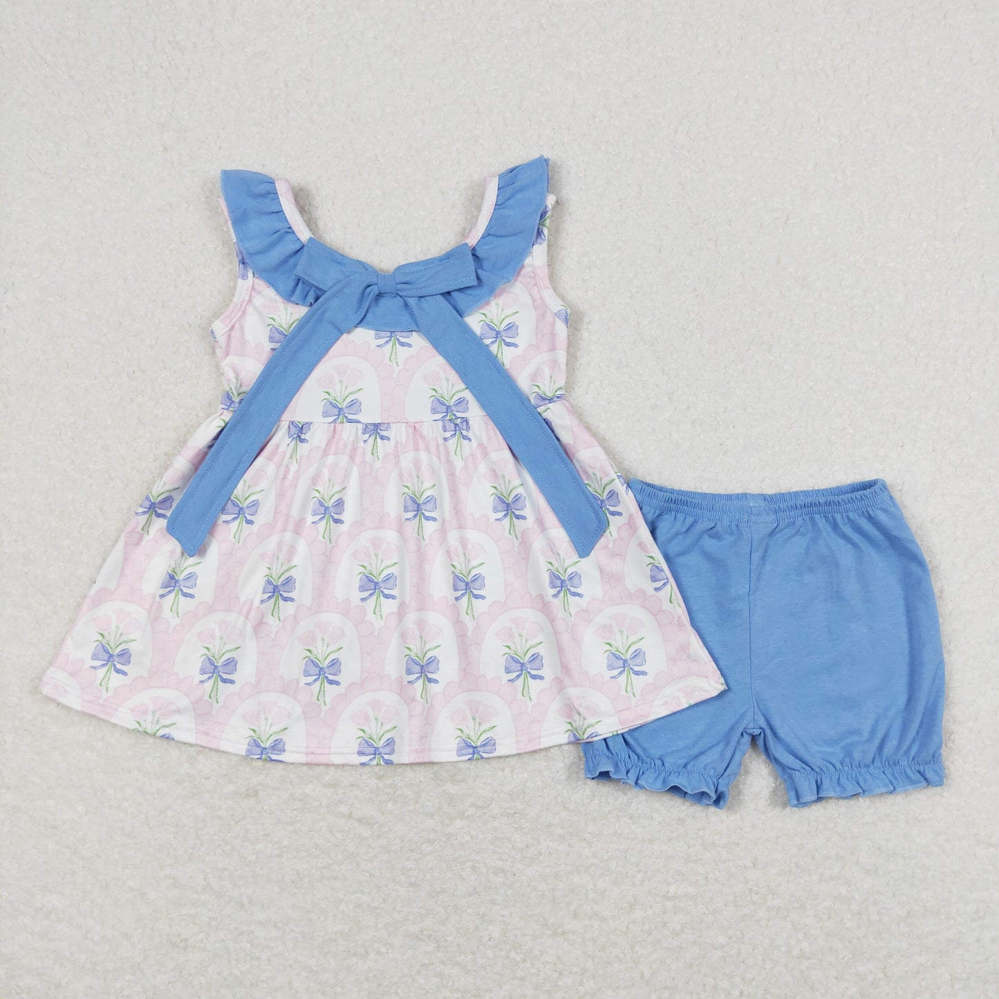 GSSO0723  flowers shorts summer girl outfit 202403 RTS