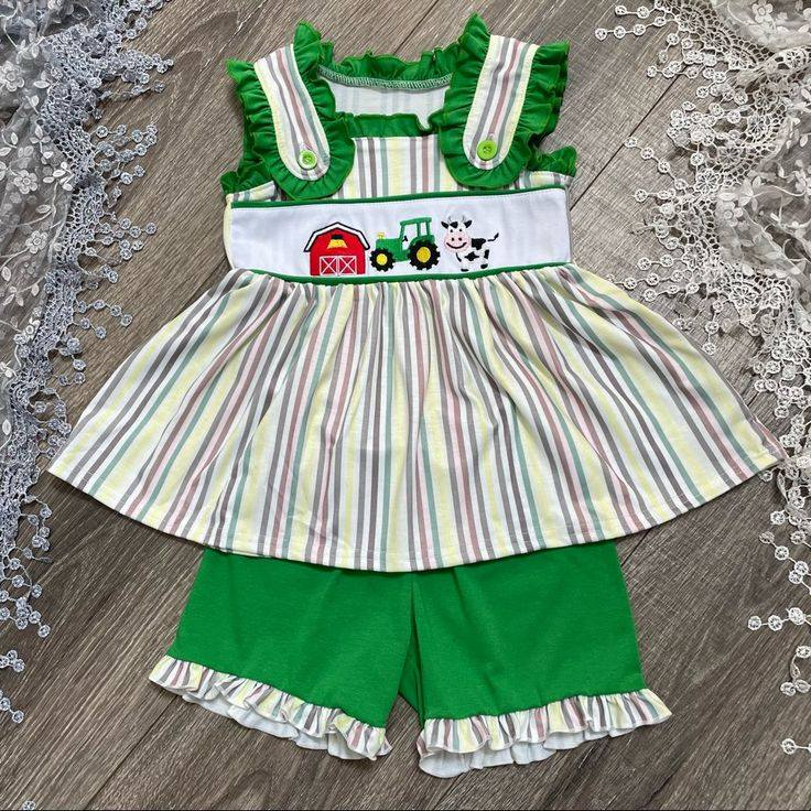 GSSO0733 preorder cow shorts summer girl outfit 202402