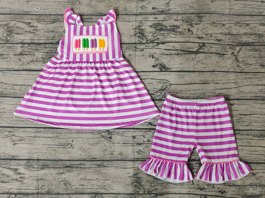 GSSO0734 preorder embroidery ice pop summer girl outfit 202403