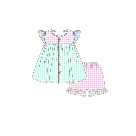 GSSO074  preorder short sleeve shorts  summer girl outfit 202402