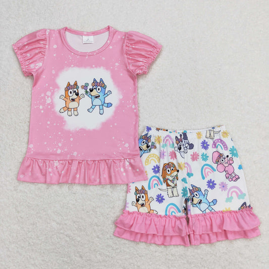 GSSO0823 bluey dog girl shorts outfit preorder 202404 RTS