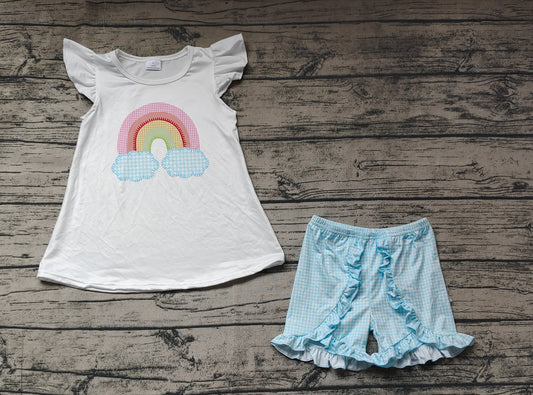 GSSO0827 preorder rainebow shorts summer girl outfit 202404