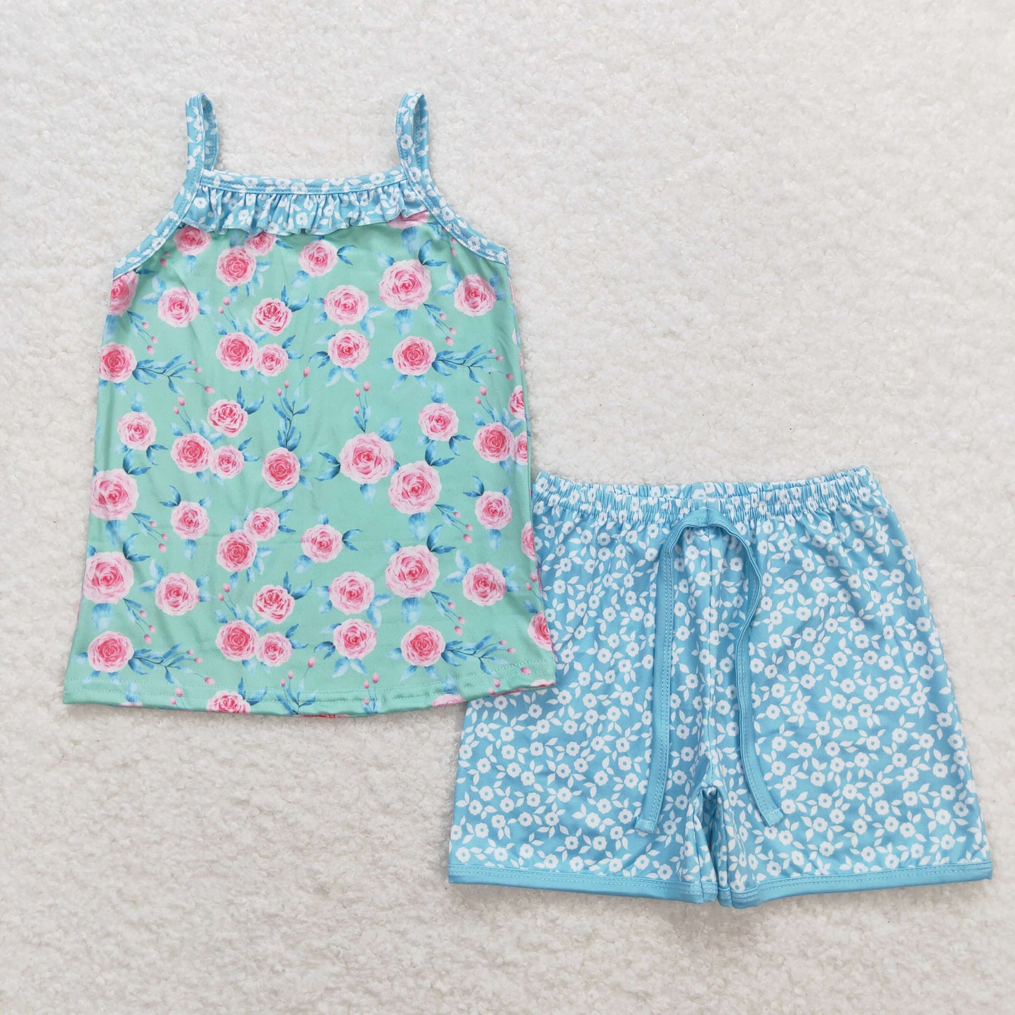 GSSO0863 flowers summer girl outfit 202404 RTS sibling