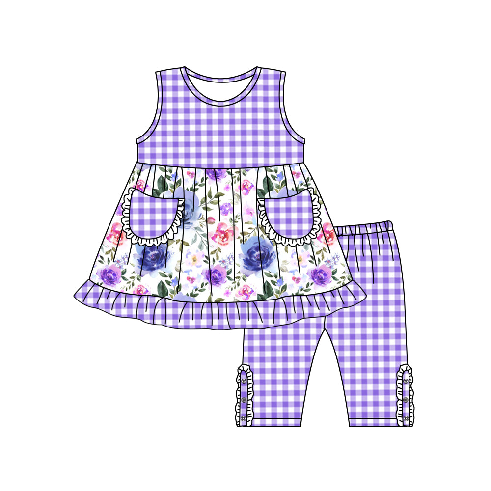 GSSO0907  preorder summer flower girl outfit 202402
