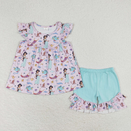 GSSO0912  RTS princess summer flower girl outfit 202405 RTS