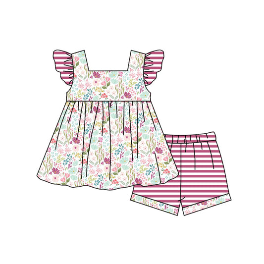 GSSO0939 shorts girl flower summer outfit 202402 preorder
