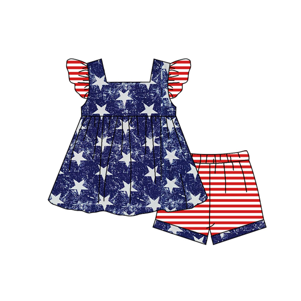 GSSO0941 shorts girl 4th July summer outfit 202402 preorder