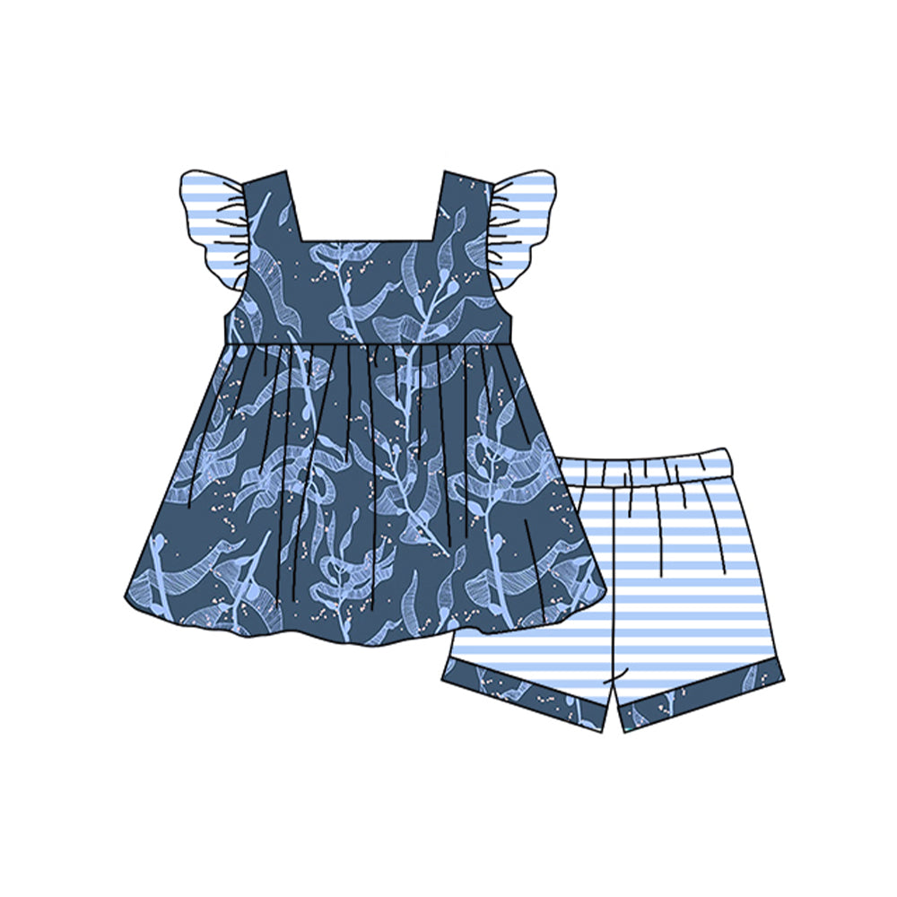 GSSO0959 shorts water plants girl summer outfit 202403 preorder
