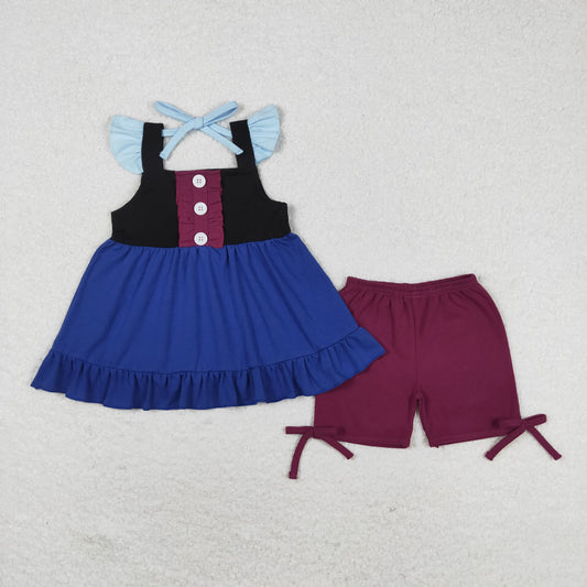 GSSO0966 princess  shorts  girl summer outfit 202405 RTS