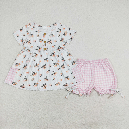 GSSO1000  orange girl summer pajamas outfit 202405 RTS
