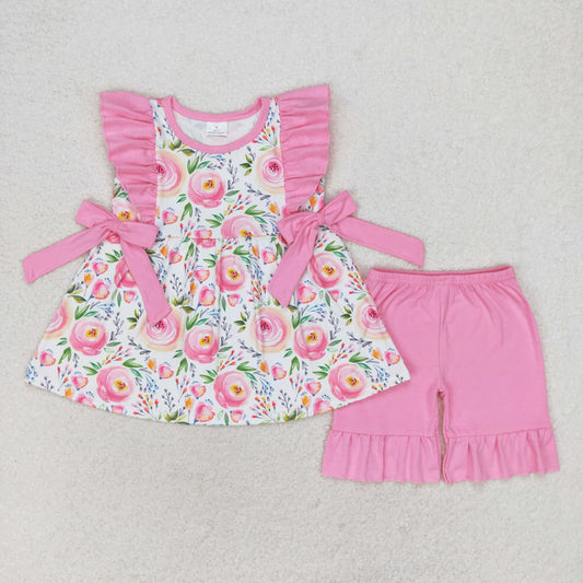 GSSO1003  flower colorful girl summer outfit 202406 RTS