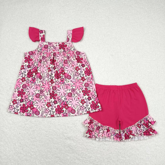 GSSO1005 flower colorful girl summer outfit 202404  RTS