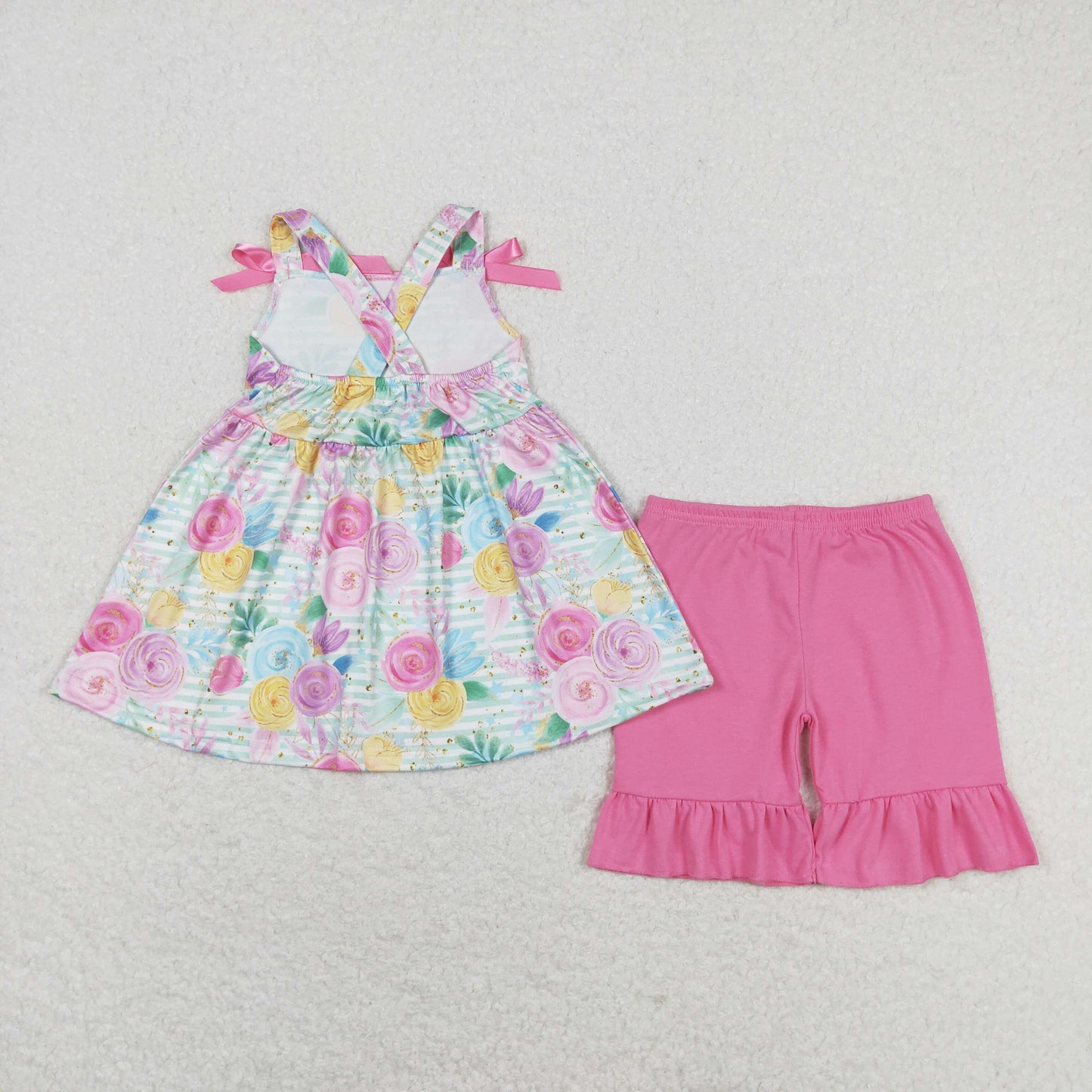 GSSO1007 r flower colorful girl summer outfit 202405 RTS