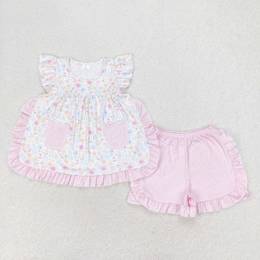 GSSO1057  summer flower girl outfit 202406 RTS