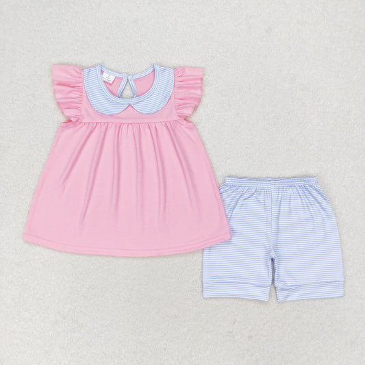 GSSO1064 princess cotton girl shorts outfit  202405 RTS