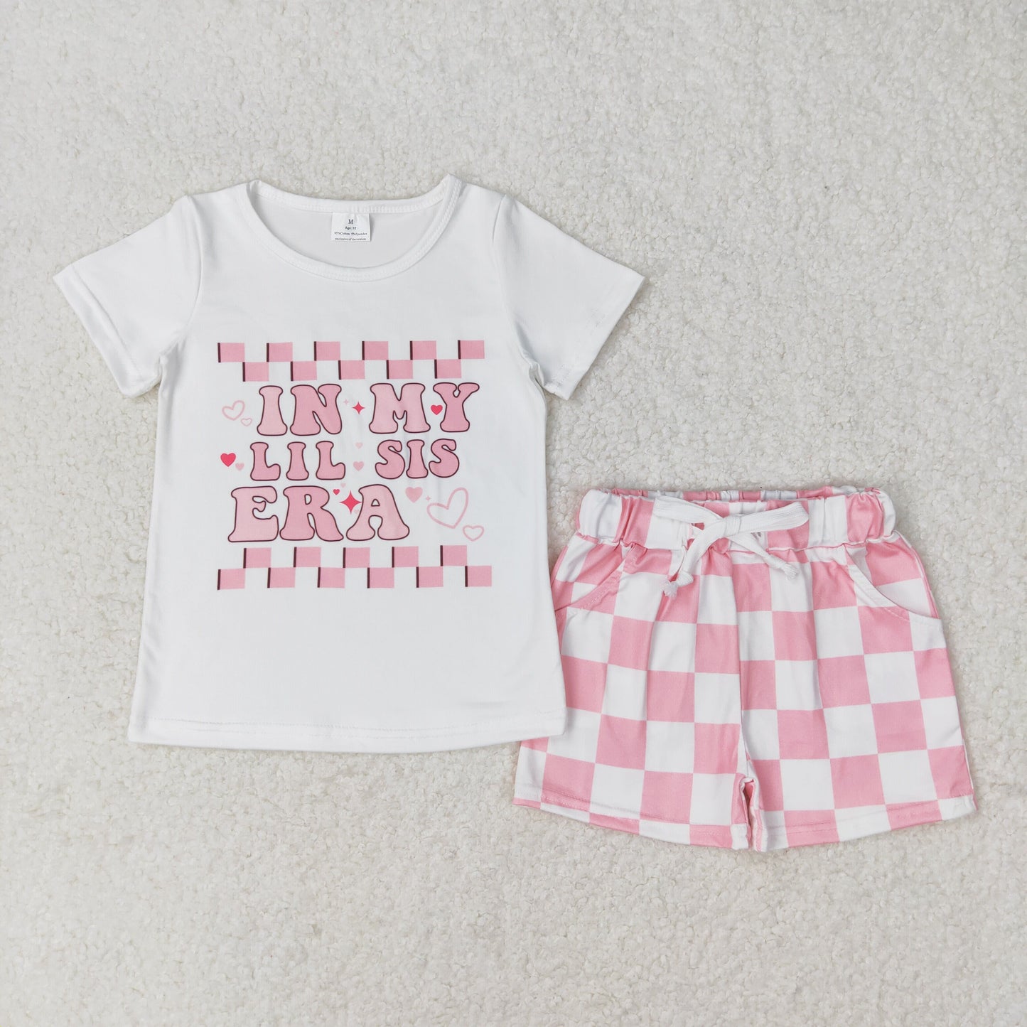 GSSO1074 little sister girl shorts outfit  202405 RTS sibling