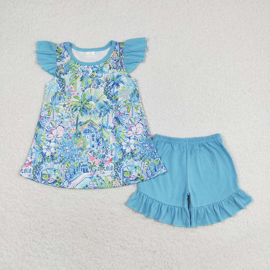 GSSO1084 flower girl shorts outfit preorder 202405 RTS Sibling