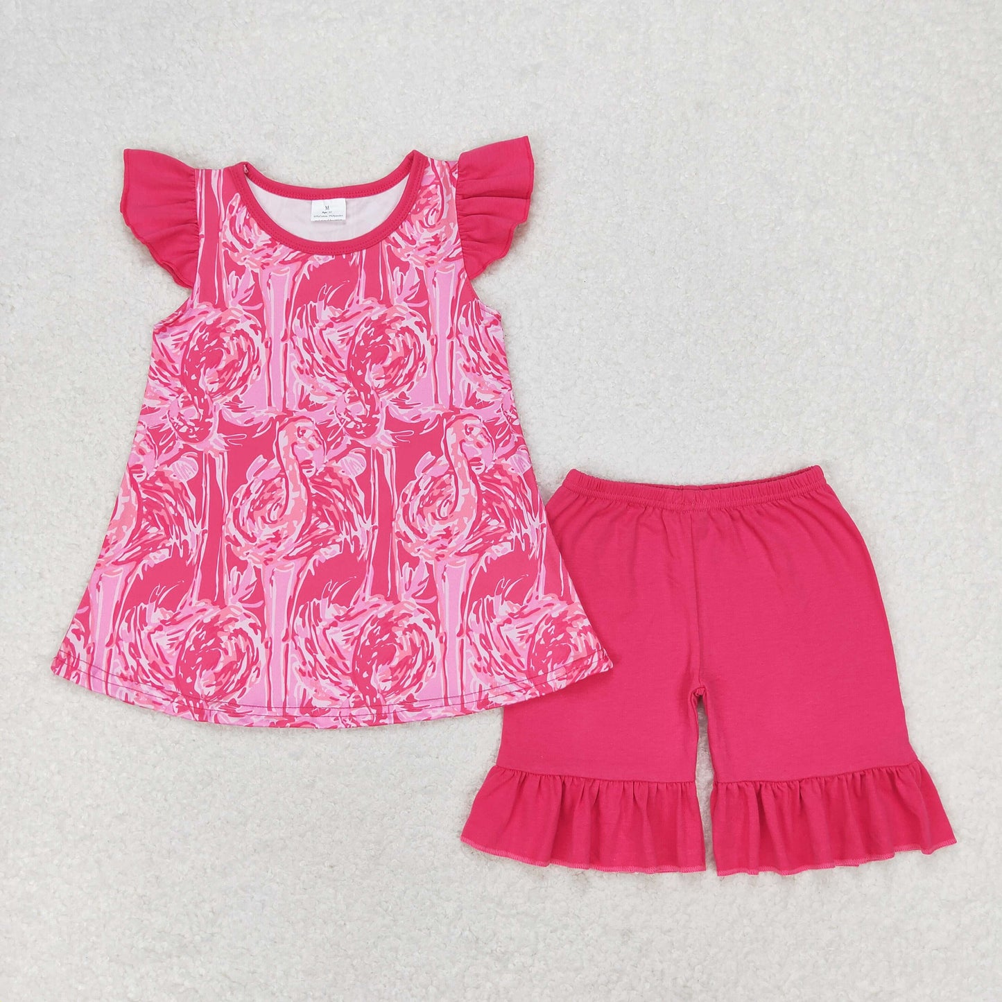 GSSO1087 flower girl shorts outfit  202405 RTS