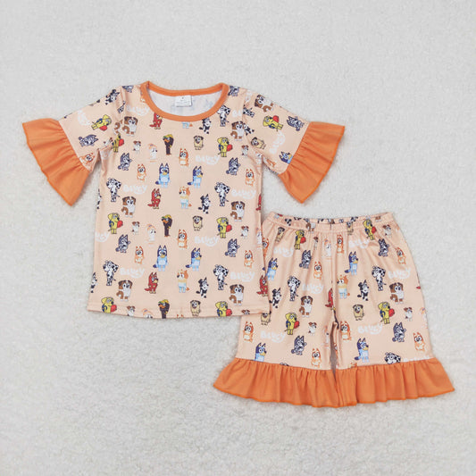 GSSO1104 bluey dog summer girl outfit 202404 RTS