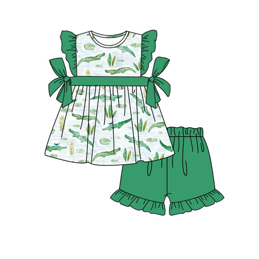 GSSO1117 preorder dinosaur summer girl outfit 202403