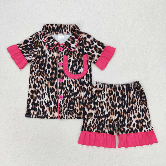 GSSO1121 rts leopard summer pajamas girl outfit 202406