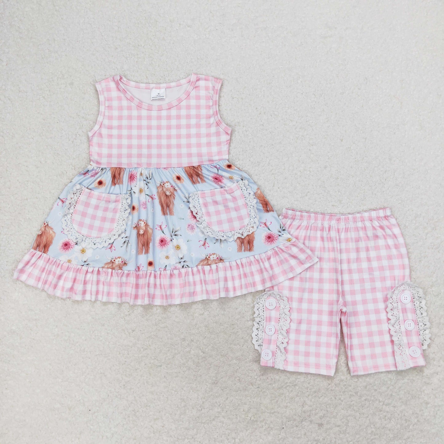 GSSO1161  smile girl summer outfit 202406 sibling RTS