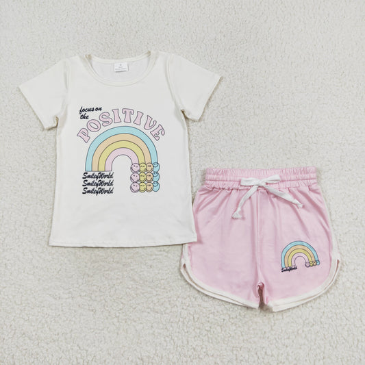 GSSO1175 smile rainbow girl summer outfit 202405 RTS