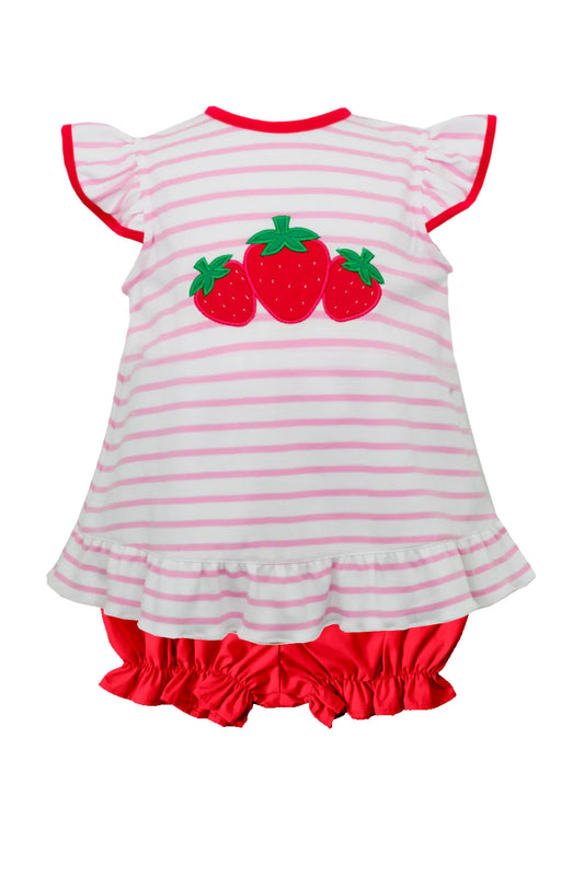 GSSO1218 preorder strawberry flower shorts summer girl outfit 202403