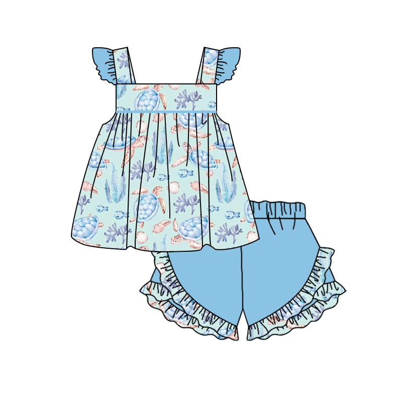 GSSO1220 preorder Turtle girl summer outfit 202403