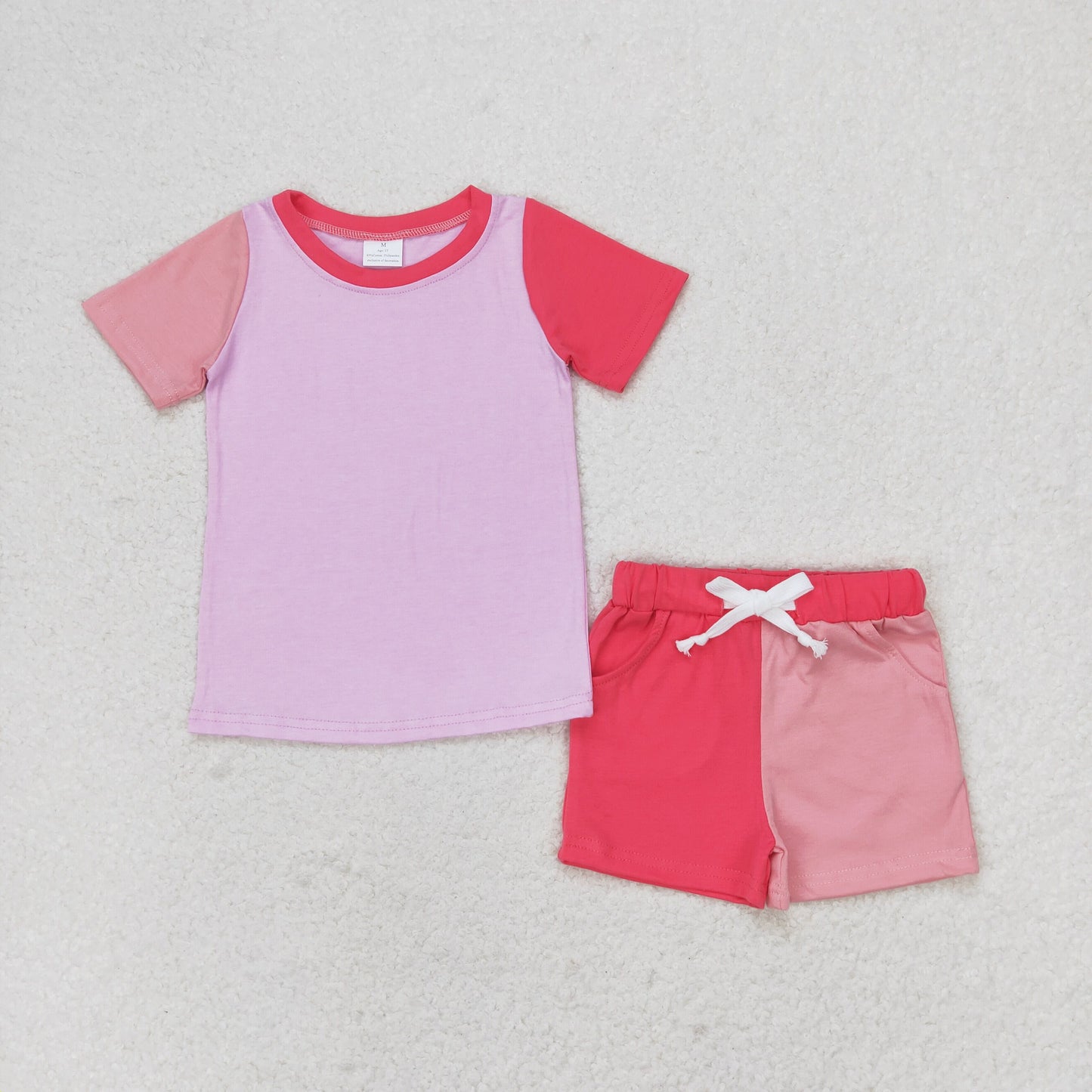 GSSO1269 RTS summer cotton girl outfit 202405 sibling