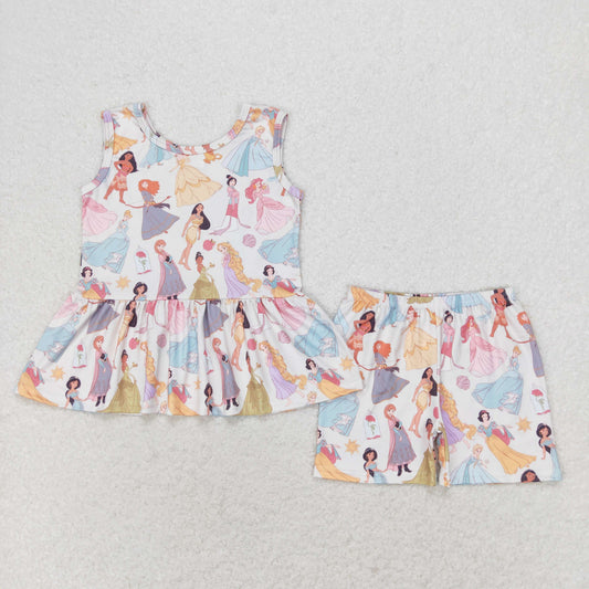 GSSO1277  princess shorts girl summer outfit 202406 RTS