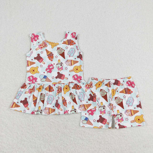 GSSO1278 bear mouse ice pop shorts girl summer outfit 202405 RTS