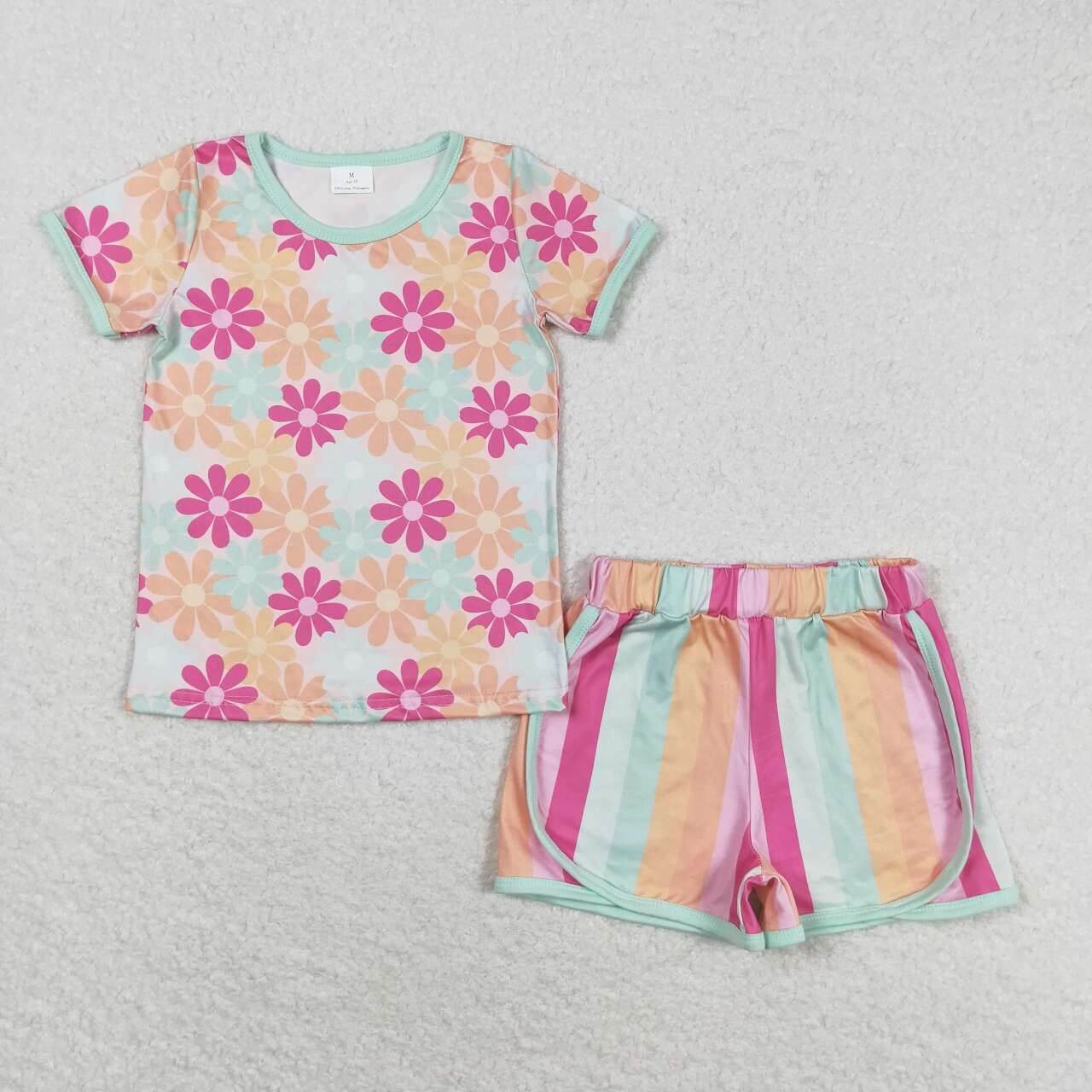 GSSO1297 flowers shorts girl summer outfit 202405 RTS