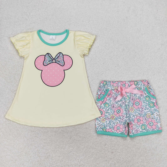 GSSO1308 girl mouse shorts outfit 202406 RTS