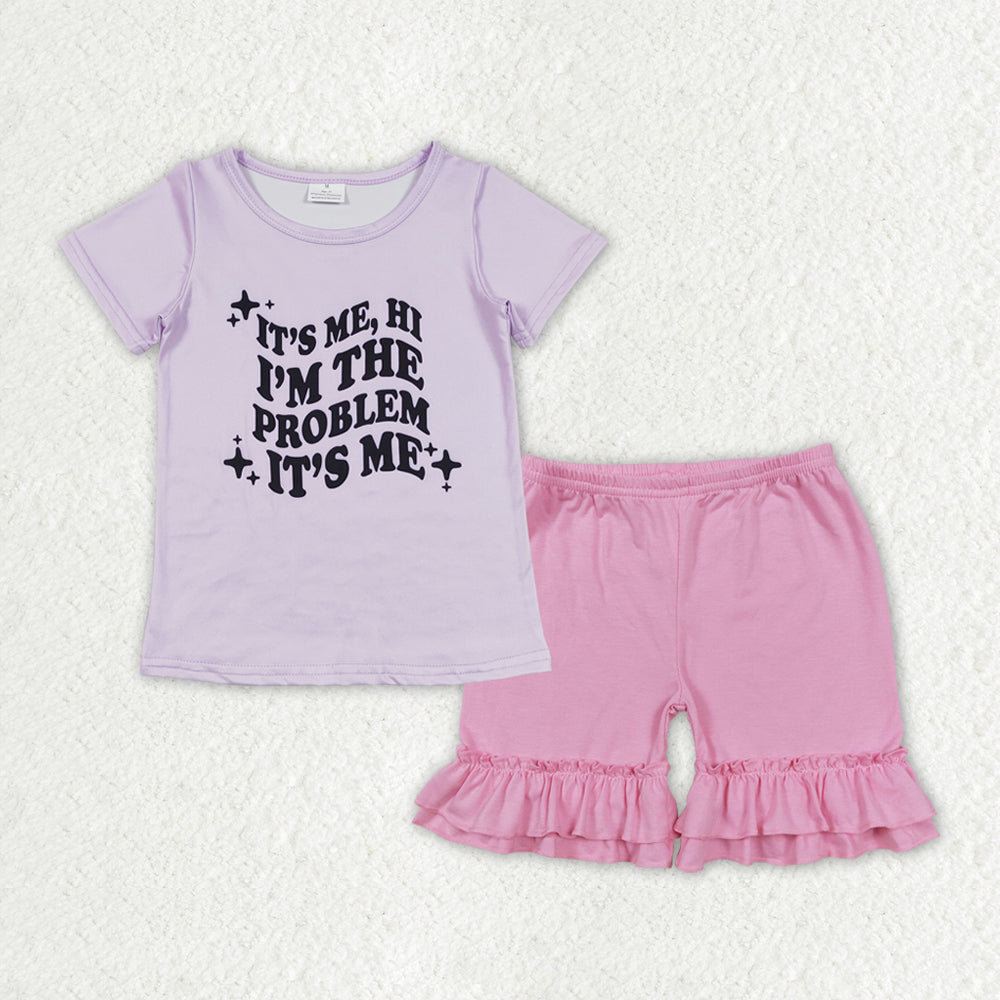 GSSO1379 组合 Taylor swift  cotton shorts summer girl outfit 202404 RTS